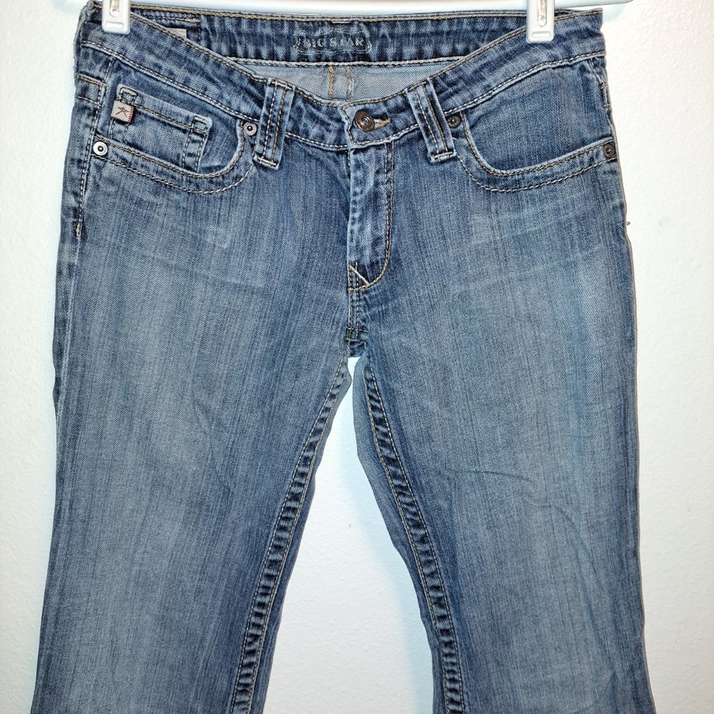 💫Big Star Casey Embroidered Distressed Jeans 27L - Picture 2 of 13